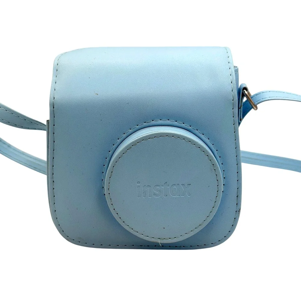 Fujifilm Instax Mini 7+ Instant Film Camera Blue with Matching Protective Case